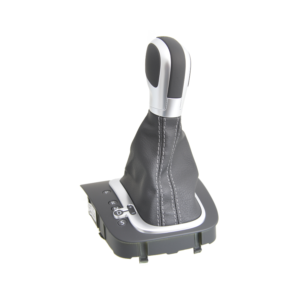 Schaltabdeckung Leder schwarz/artgrey 5K1713203E YMD