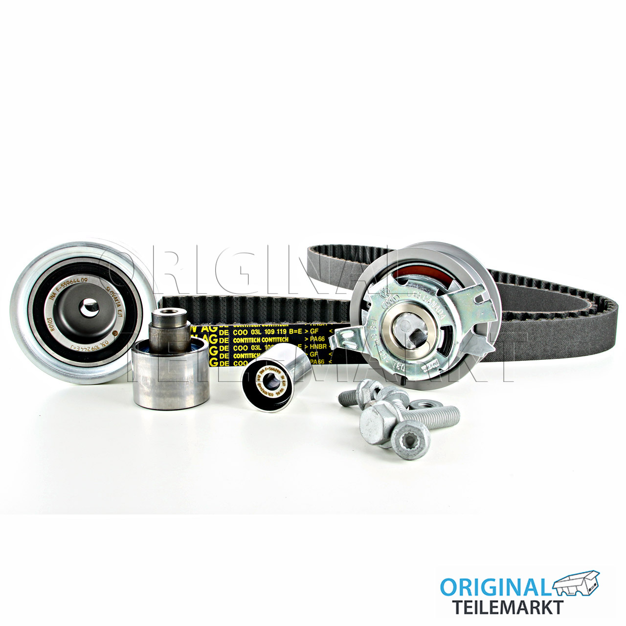 03L198119F Zahnriemensatz Original VW Reparatursatz mit Spannrolle 2.0 TDI 03L 198 119 F