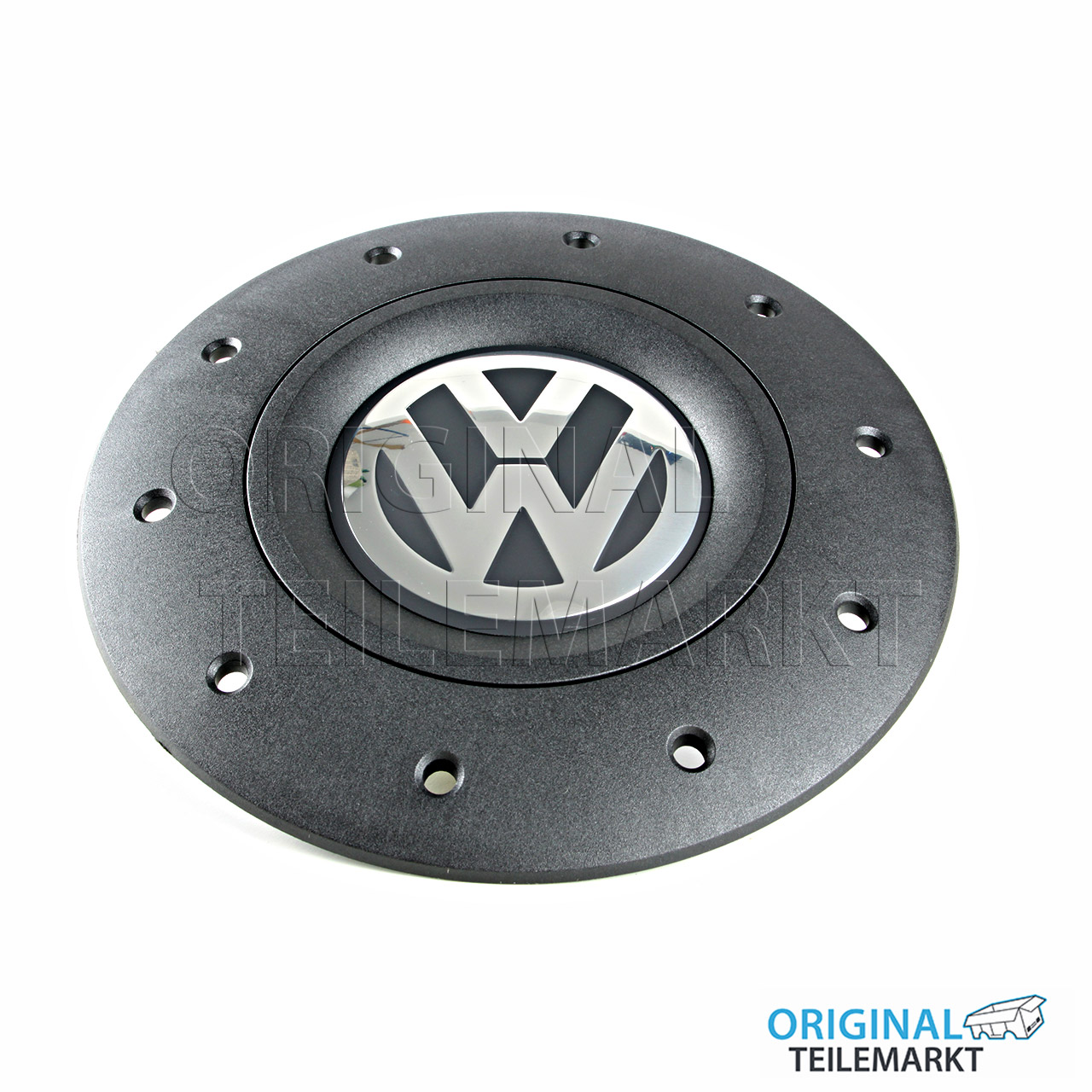 Radzierkappe Satinschwarz/Chromglanz VW Transporter T5 7H0 601 151 B  RVB