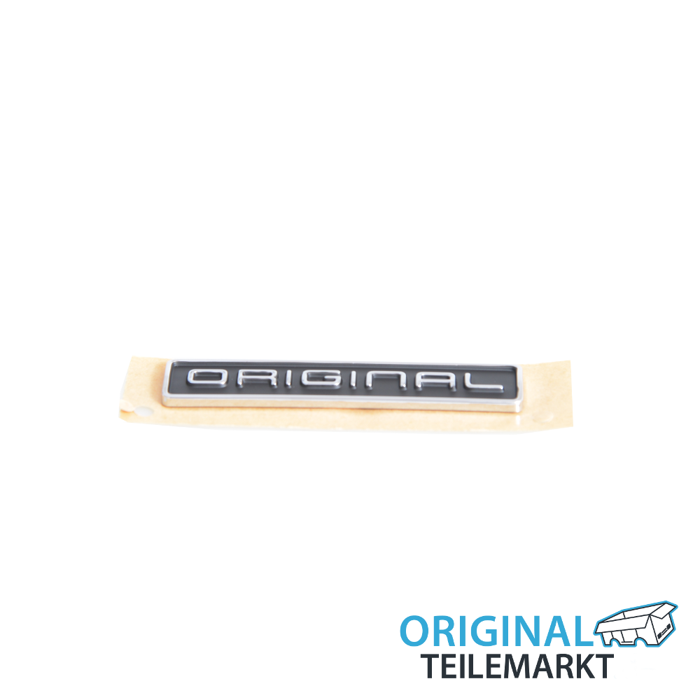 Plakette 6C0853688FFOD ORIGINAL selbstklebend, schwarz-hochglänzend/chromglanz