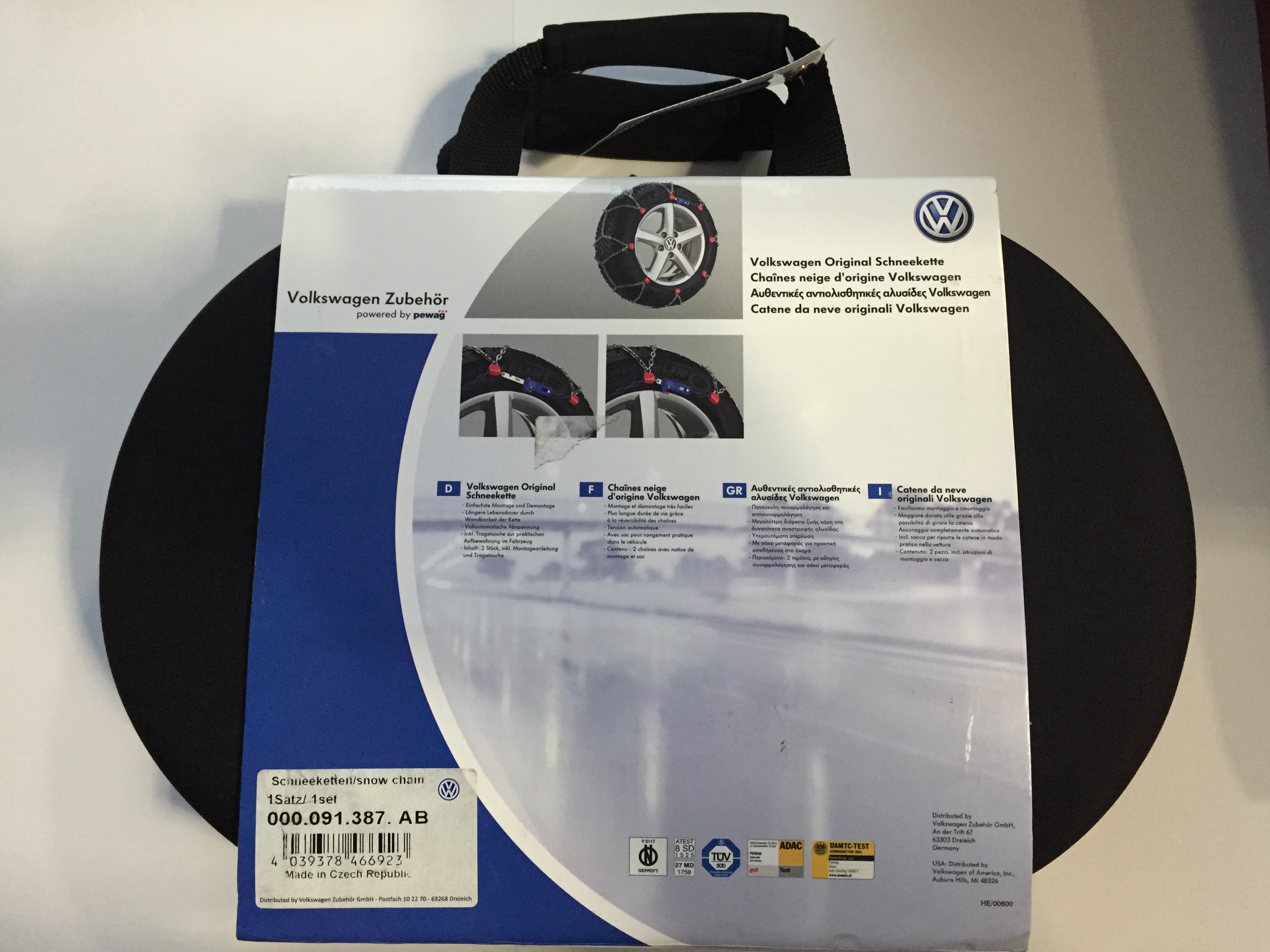 Original Zubehör Schneekette SNOX 000 091 387 AB