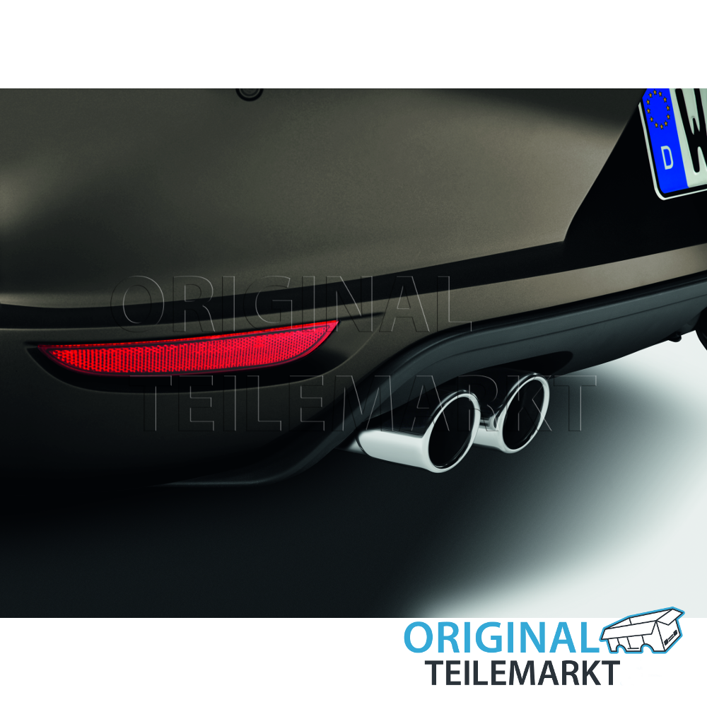 Endschalldämpferblenden Hochglanz Silber 5C5071911C