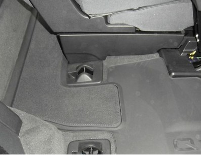 Textilfußmatte Premium 4M0 061 276A MNO für 3. Sitzreihe, schwarz/silbergrau