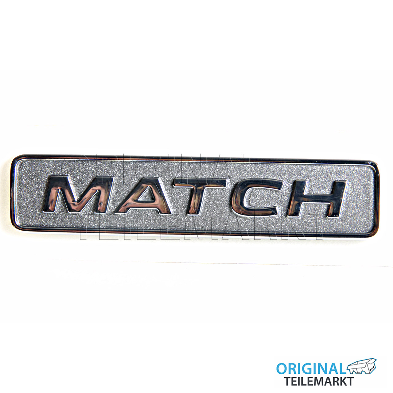 Plakette 6R0853688YIO MATCH  selbstklebend,  chromglanz/warm grey