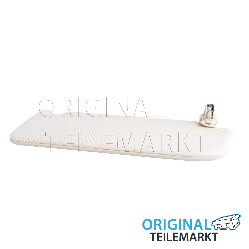 Sonnenblende links mit beleuchtetem Spiegel und Abdeckung seidenbeige 4G0857551K JJ3