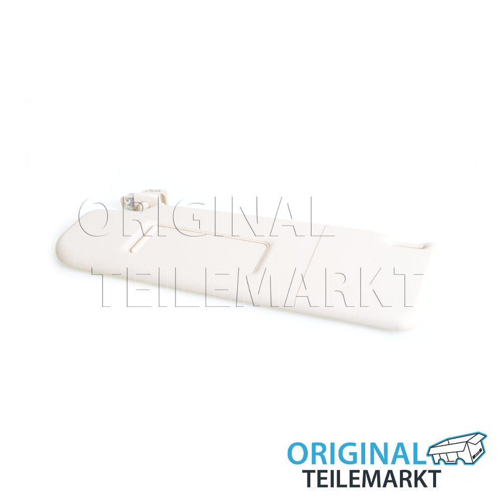 Sonnenblende links mit Spiegel und Abdeckung cornsilkbeige 6R0857551L 4T6