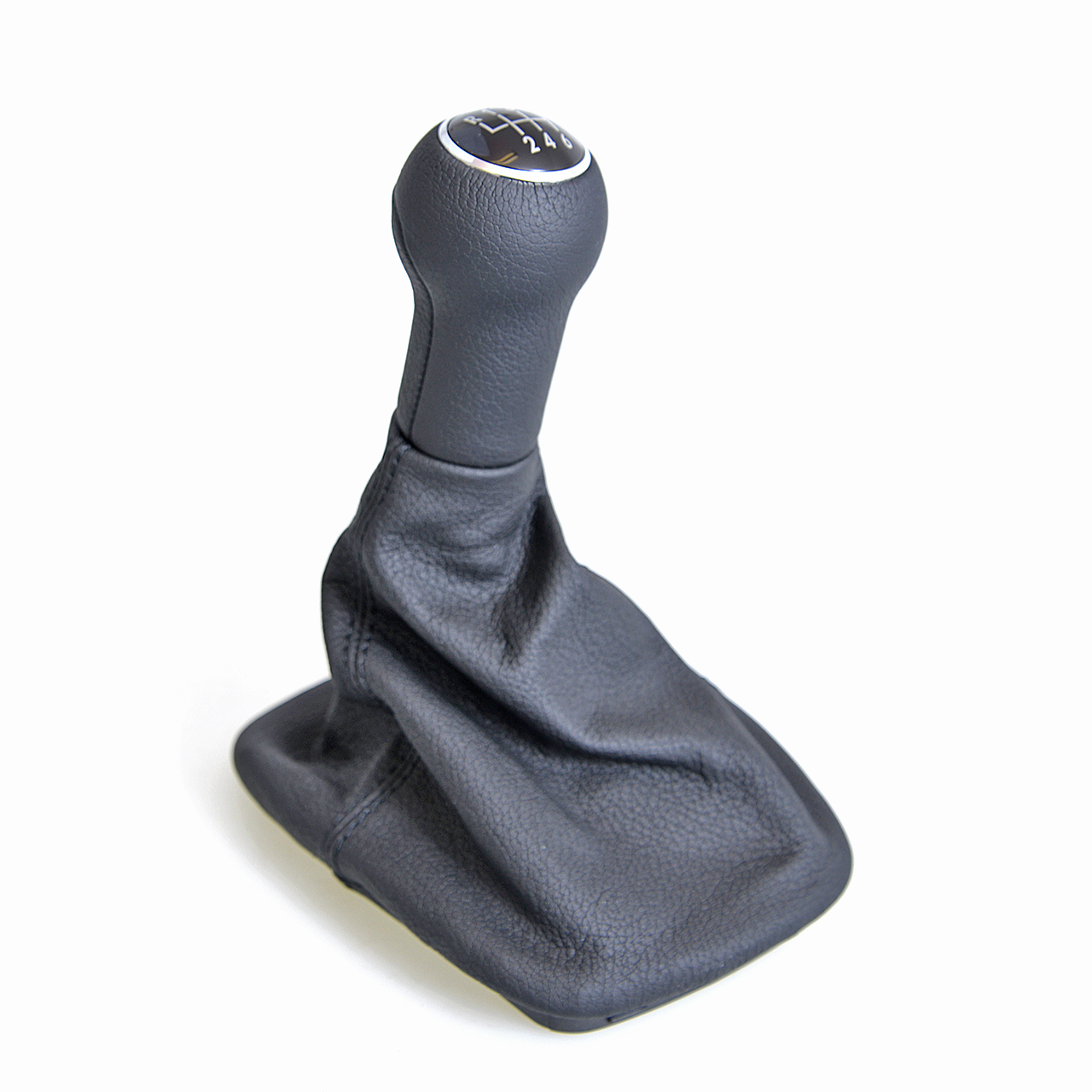 Schalthebelknopf mit Schalthebelverkleidung Leder schwarz 1J0711113R E74