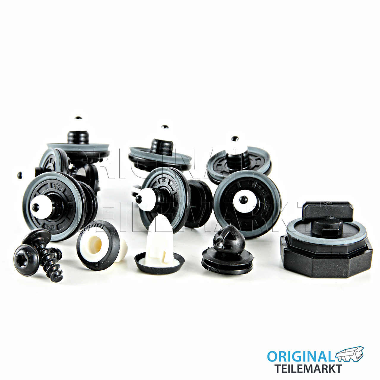 1 Satz Befestigungsteile, Tür- und Seitenverkleidung 6Q0898243