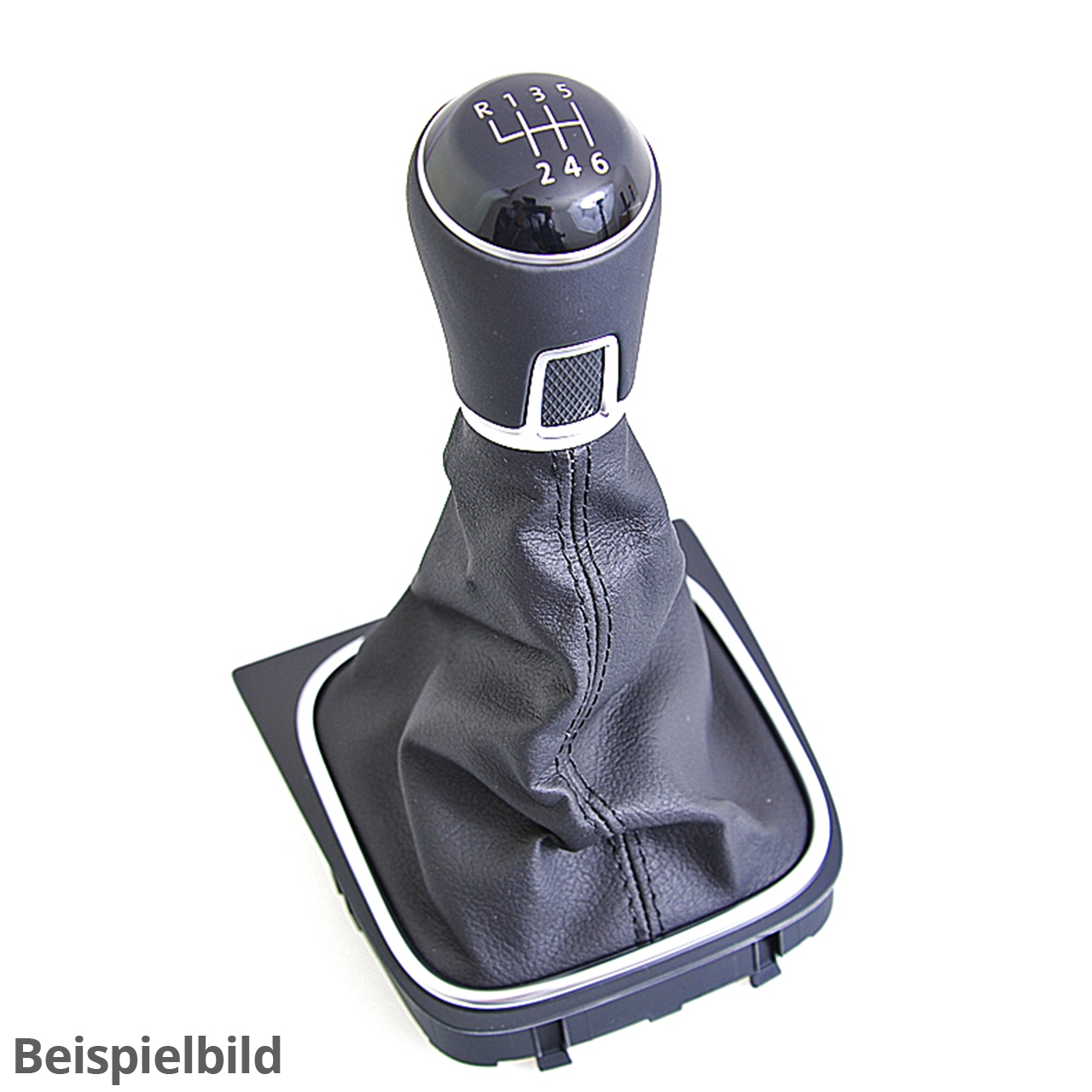 Schalthebelknopf mit Schalthebelverkleidung (Kunstleder) schwarz 1J0711113C FEU