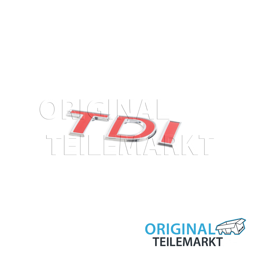 Schriftzug 7E0853675KGQF TDI chromglanz/tornadorot