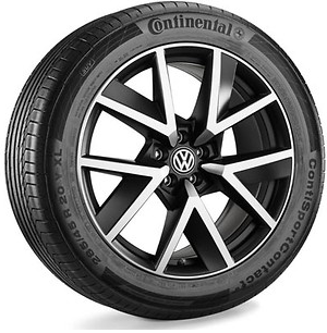  Sommerkomplettrad 760 073 120 2XF 285/45 R20 112Y XL, Continental Sport Contact 5 SUV, Braga, Dark 