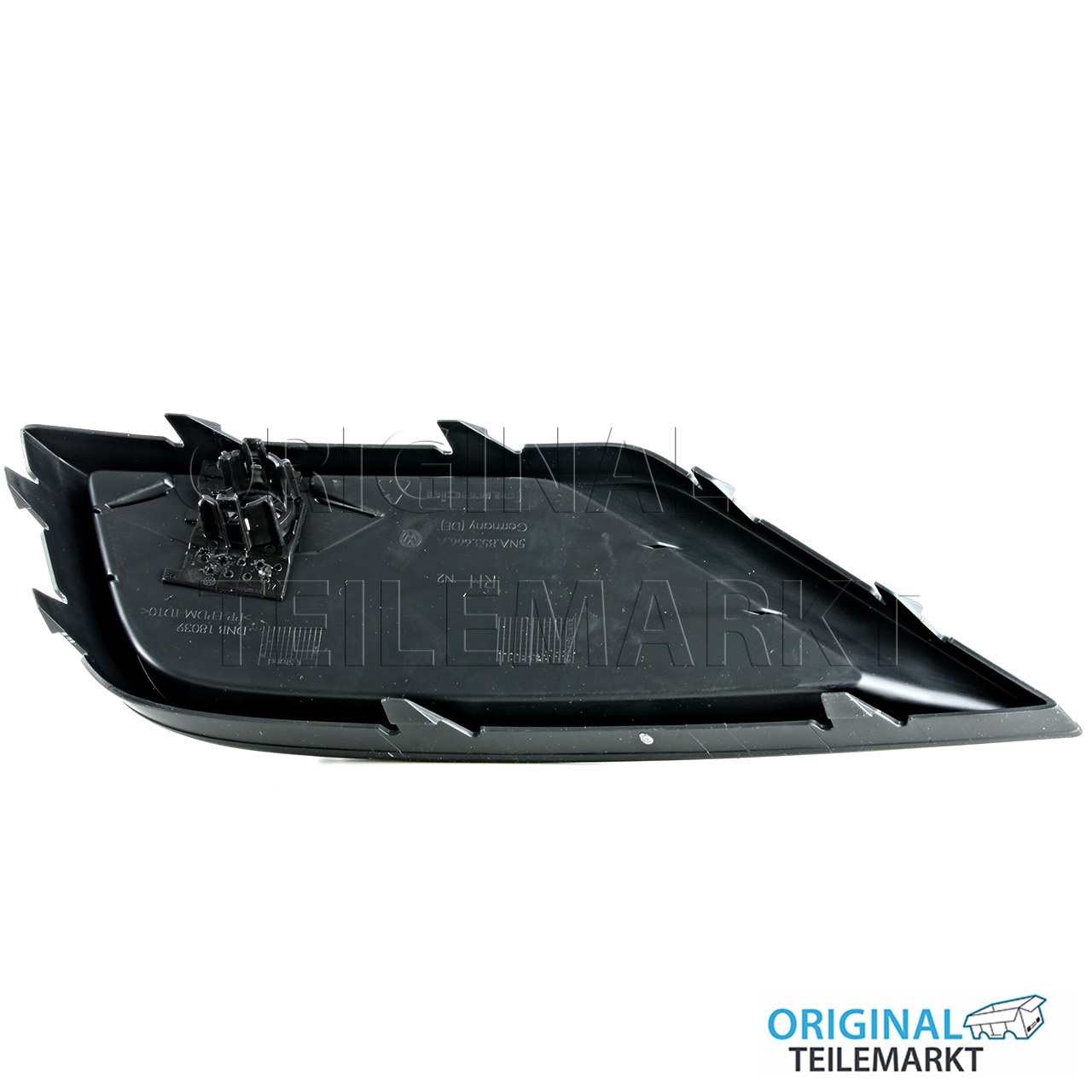 Lüftungsgitter mit Geberhalter, satinschwarz 5NA854662  9B9