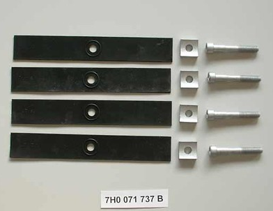  Verschraubungssatz 7H0 071 737B je 4x Pos. 7, 8 aus Montageanleitung