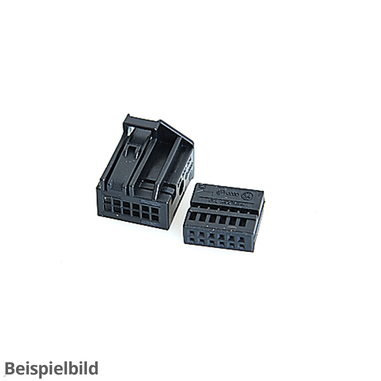 Flachkontaktgehäuse mit Schutzkappe Verriegelung 7L6972726A