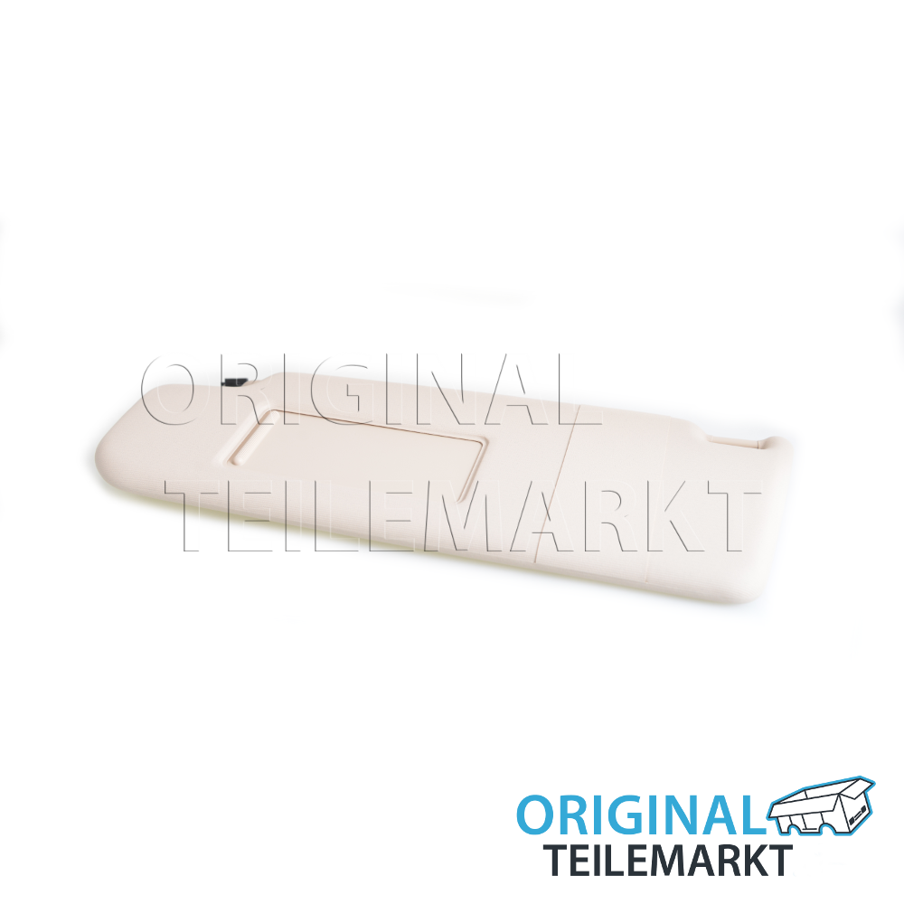 Sonnenblende links mit beleuchtetem Spiegel und Abdeckung - Beachte Reparaturleitfaden cornsilkbeige