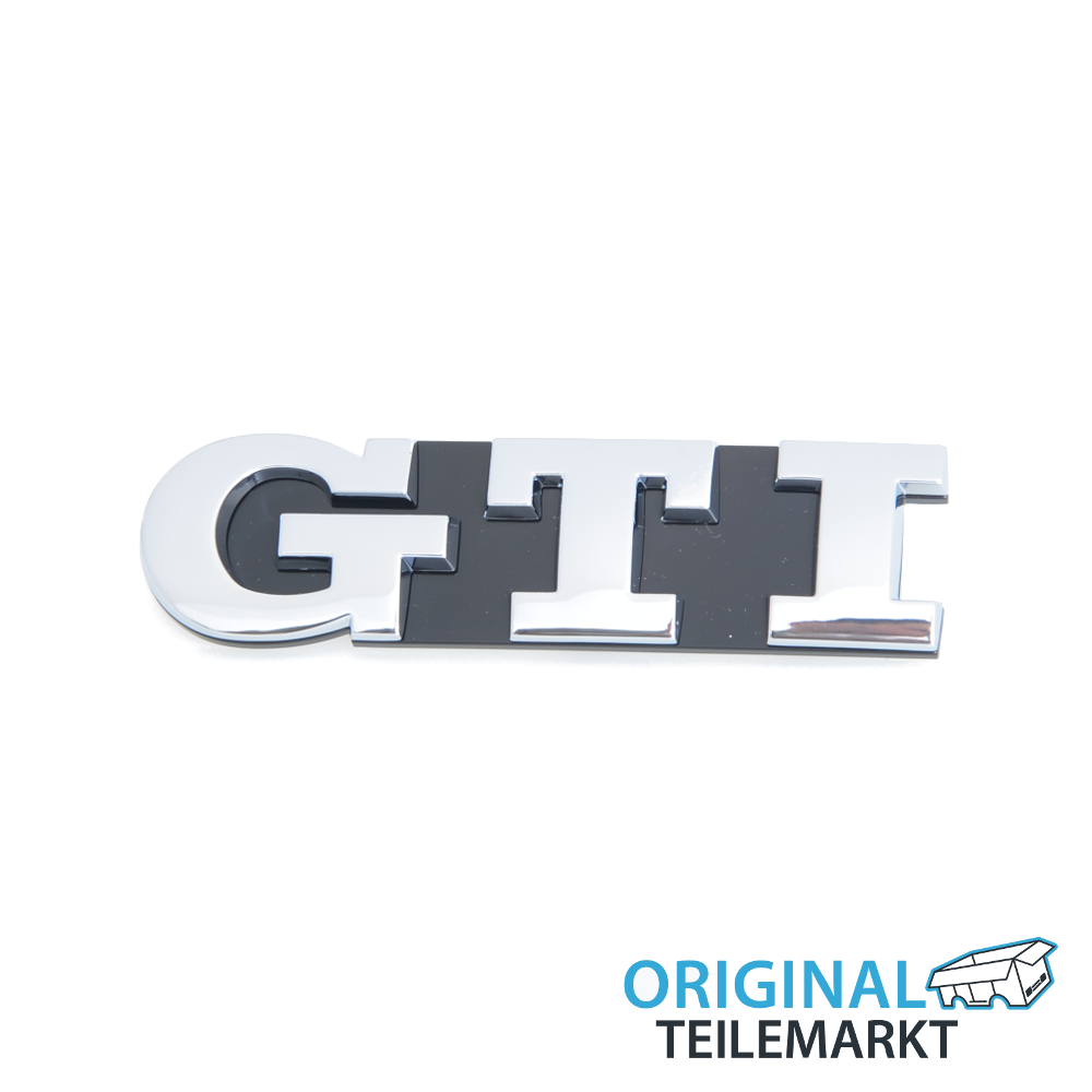 Schriftzug GTI chromfarben/schwarz 1K6 853 679 D FXC