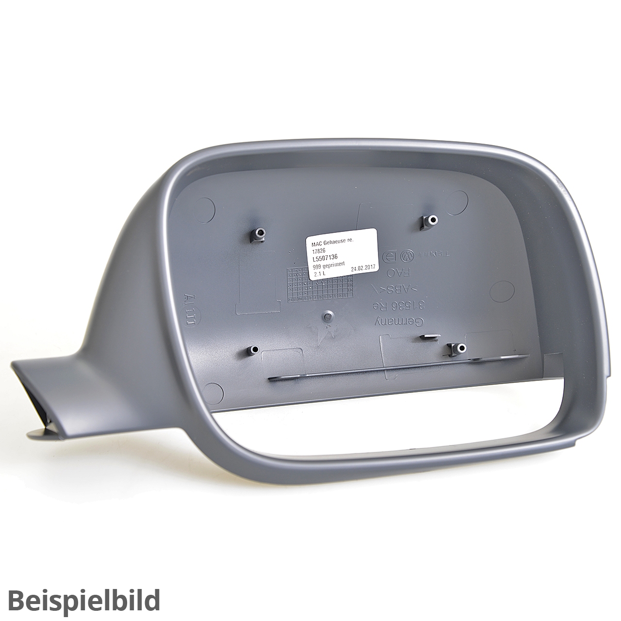 Abdeckkappe Spiegel rechts lackieren mit: RN4 grundiert 4M0857528  GRU
