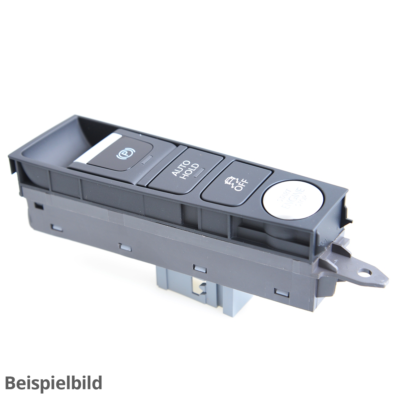 Bedienheinheit mit Drucktasten 2G0927137ABWHS satinschwarz/weiss