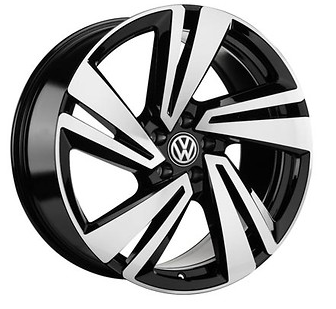 Leichtmetall-Felge 760 071 490 A FZZ 9J x 20 ET33, Nevada, Schwarz / Glanzgedreht