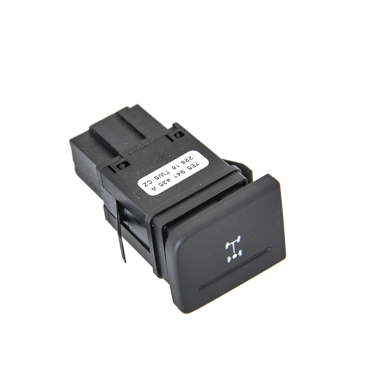 Drucktaster für Differenzialsperre satinschwarz/weiss 7E5941435A WHS