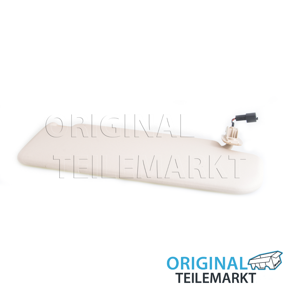 Sonnenblende links mit beleuchtetem Spiegel und Abdeckung - Beachte Reparaturleitfaden cornsilkbeige
