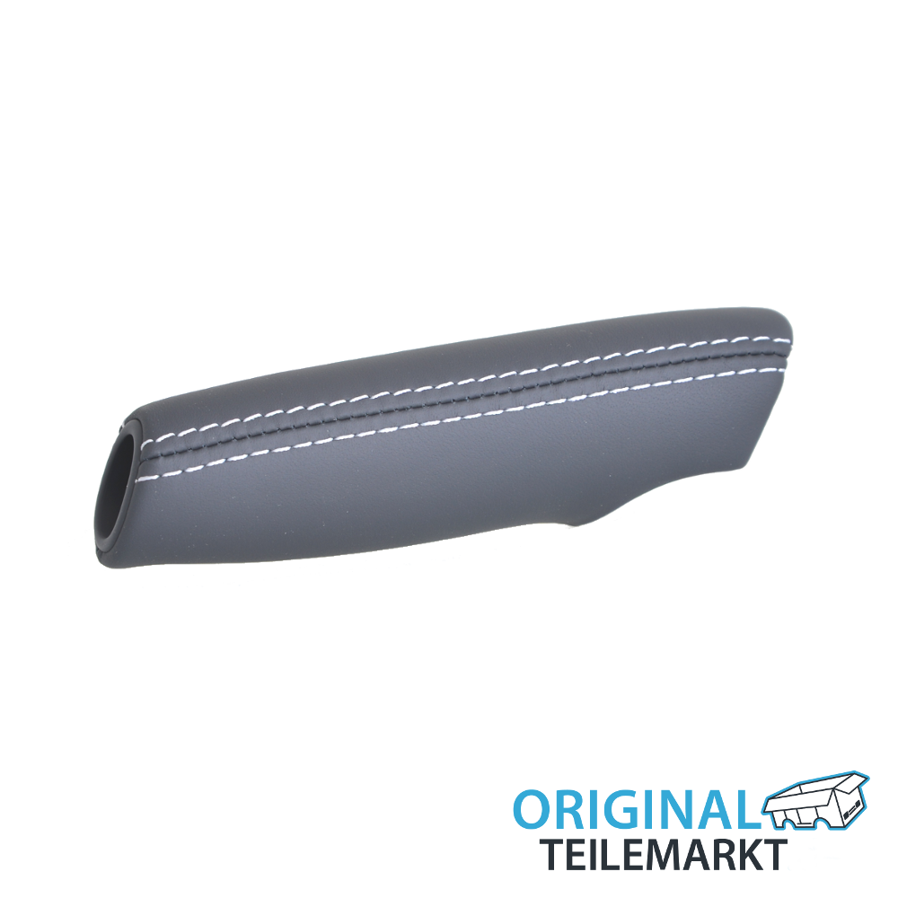 Handbremshebelgriff Leder     soul (schwarz)/silber 8P0711327E VDE