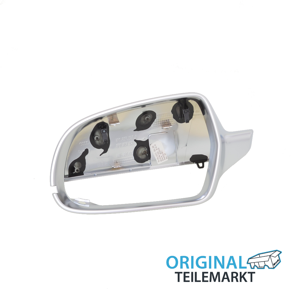Abdeckkappe Spiegel links aluminium 8F0857527A 3Q7