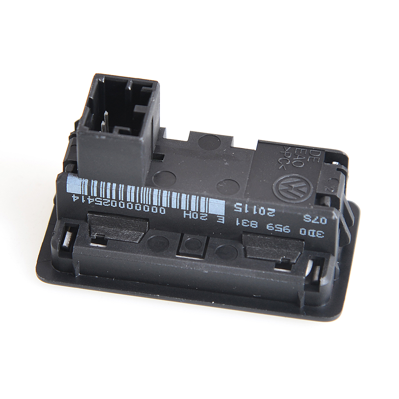 Drucktaster  für elektrische Klappenschlossbetätigung, Anschlussstück schwarz 3D0959831E 20H