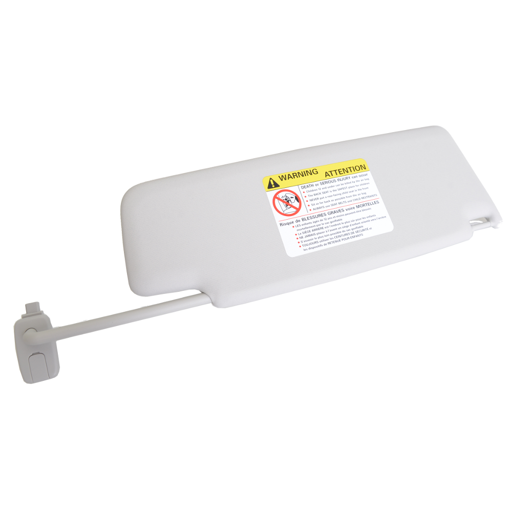 Sonnenblende links mit beleuchtetem Spiegel und Abdeckung perlgrau 5N0857551Q 2F4