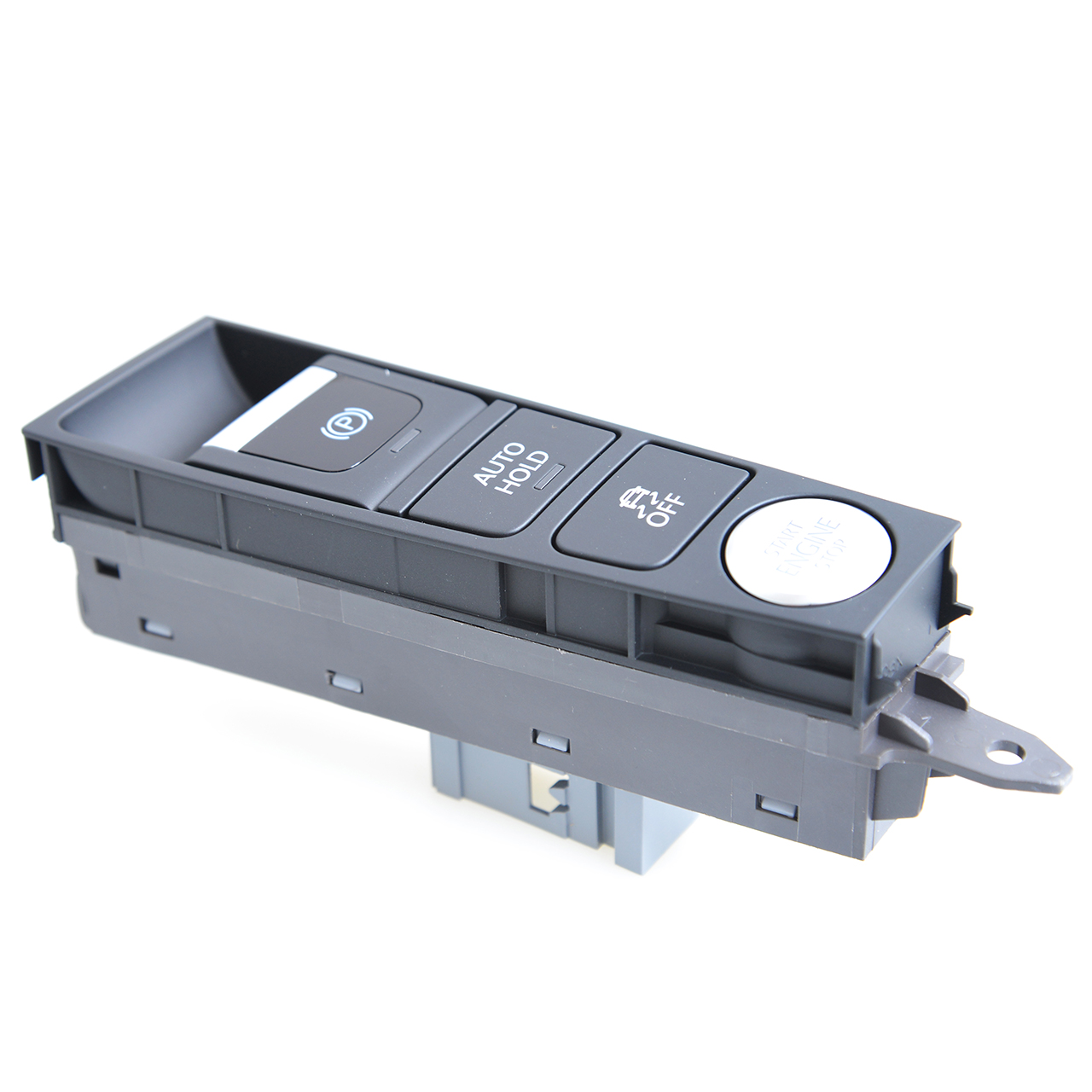 Bedieneinheit , mit Tastenkennzeichnung für EPB, ESP, STARTANLAGE und AUTOHOLD satinschwarz/weiss