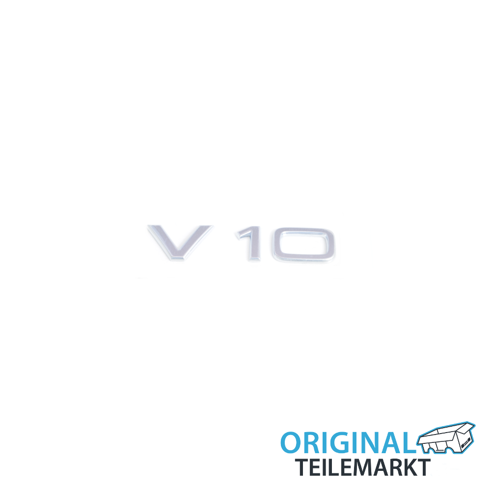 Schriftzug V10 chrom 4E0853601A 2ZZ