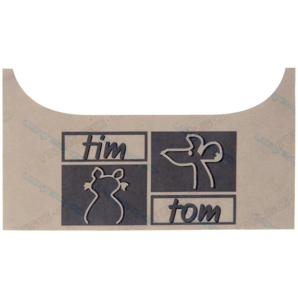 Folienschriftzug 7D0854433B3R2 TIM UND TOM hellsilber