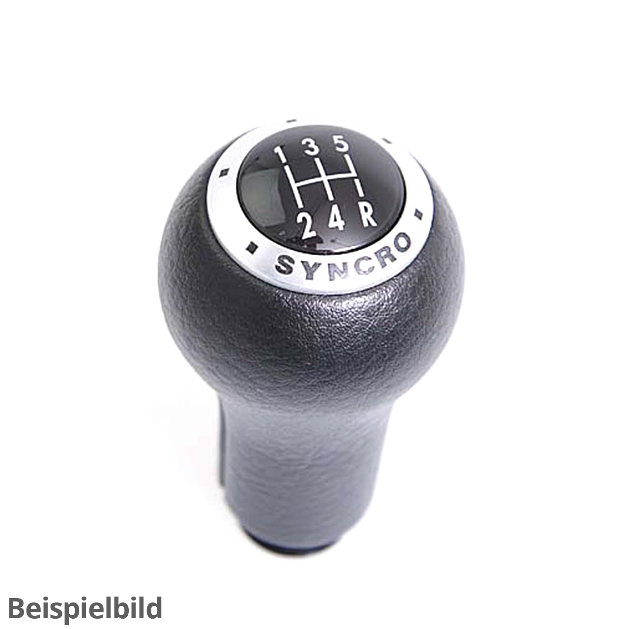 Schalthebelknopf Kunstleder satinschwarz 1H0711141  01C