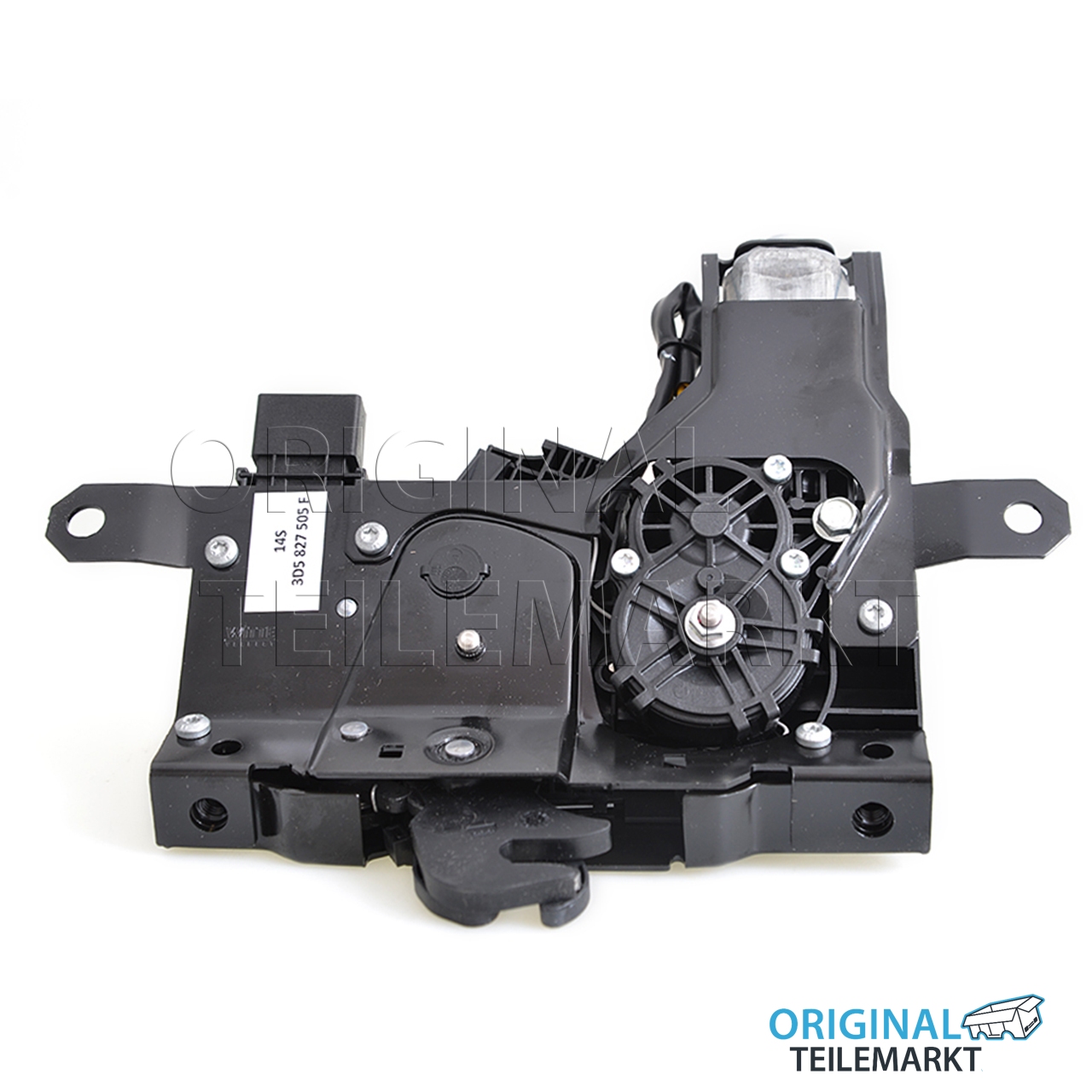 Heckseite Klappenschloss innen mit Mikroschalter, hyd. Heckklappenbetätigung schwenkb. satinschw.