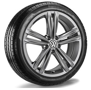  Sommerkomplettrad 760 073 169 Z49 255/55 R19 111V, Bridgestone Dueler H_P Sport, Sebring, Grau Meta