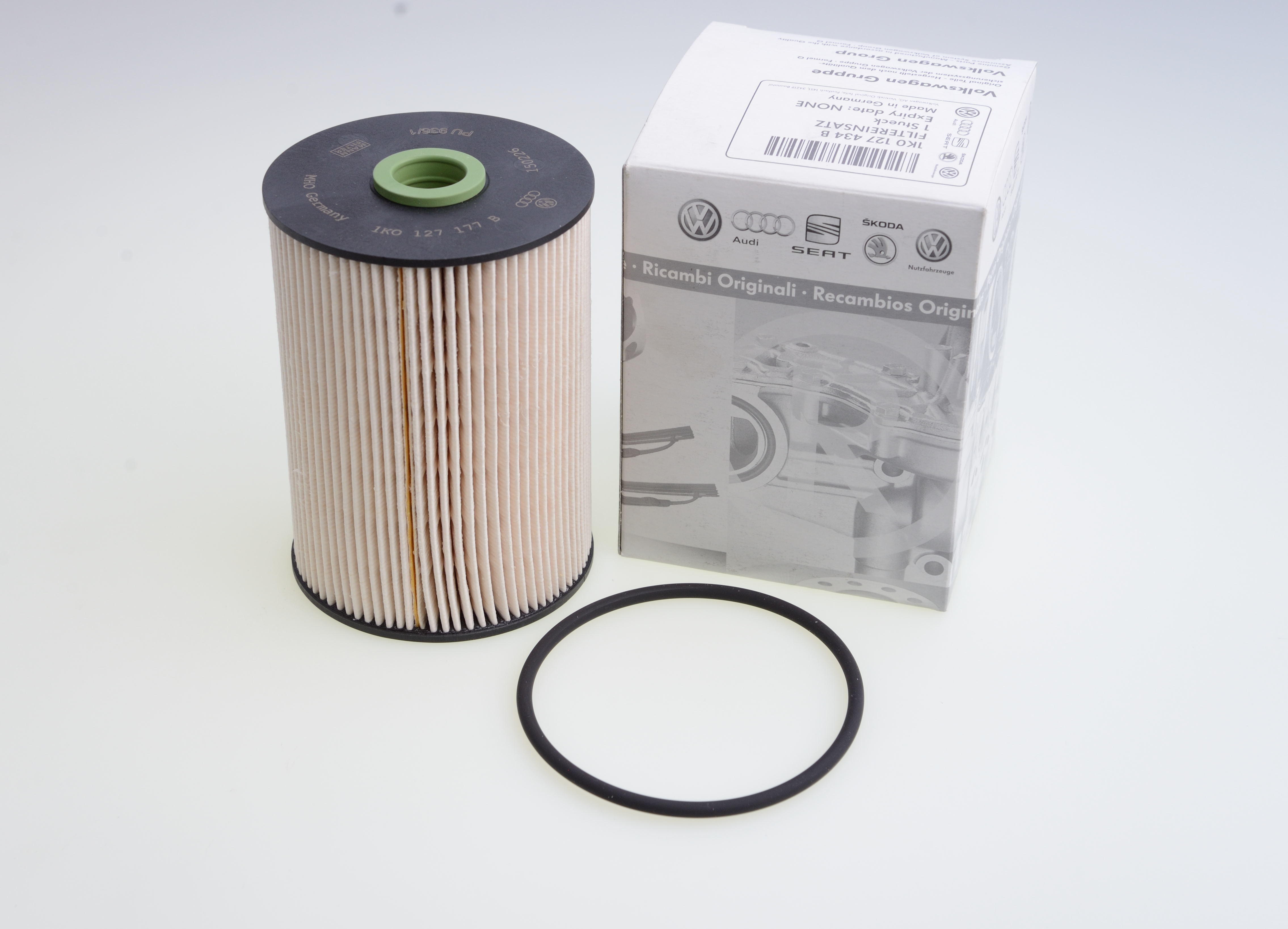 Original Kraftstofffiltereinsatz mit Dichtung 1K0 127 434 B VW/Audi/Skoda/Seat